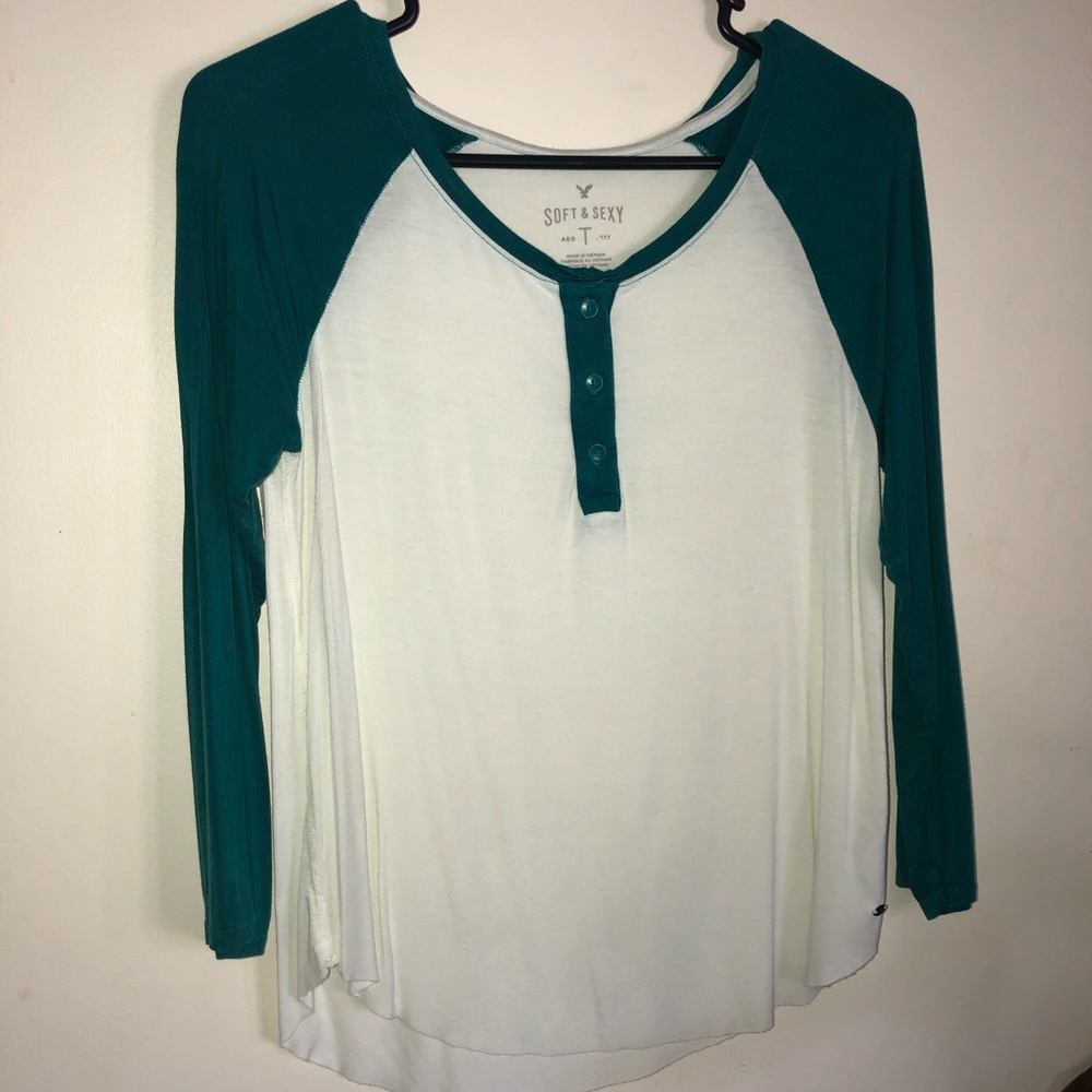 Super Soft American Eagle Baseball Tee